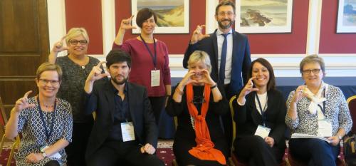 Work package 8 - Employment showing C for Chrodis during their session in Vilnius
